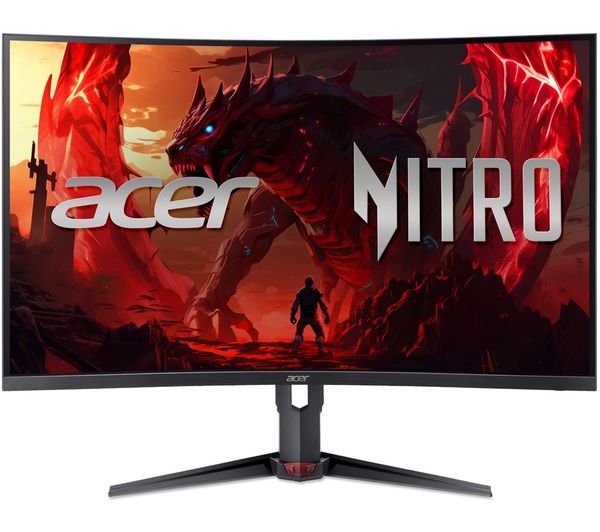 An image of ACER Nitro XZ323QUP1 Quad HD 31.5" Curved VA LCD Gaming Monitor - Black