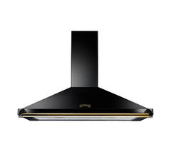 RANGEMASTER Classic CLAHDC110BB/ Chimney Cooker Hood - Black & Brass